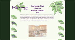 Desktop Screenshot of karismaspa.com.au